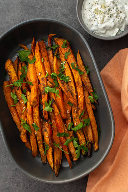 istock Oven baked orange sweet potato 1388939020