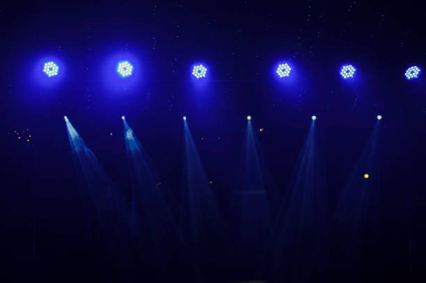 istock Light show at a dancing party night club 1388942063