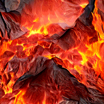 Abstract fire flame background. Red, orange, yellow colors. Fiery volcanic lava.