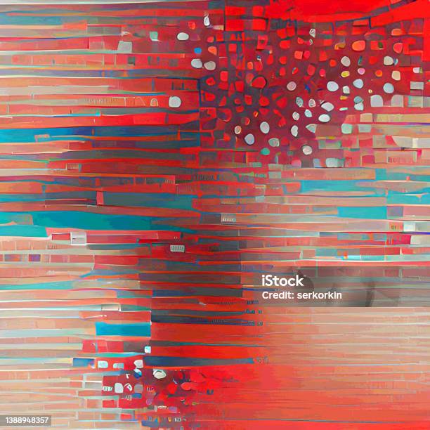 Abstract Background Pattern In Glitch Style Design Artistic Background Pattern Horizontal Stripes Raster Bitmap Digitally Generated Image Stock Photo - Download Image Now