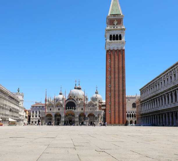 istock Nobody in Saint Mark Square in Venice in Italy during lockdown 1388948746