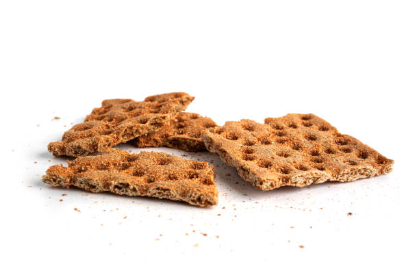 istock Rye crispbread isolated on a white background 1388953698