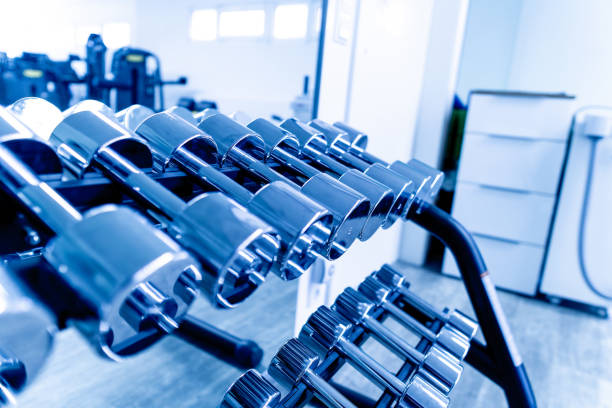 istock Gym. Image of training equipment.Trainers. Background 1388956706