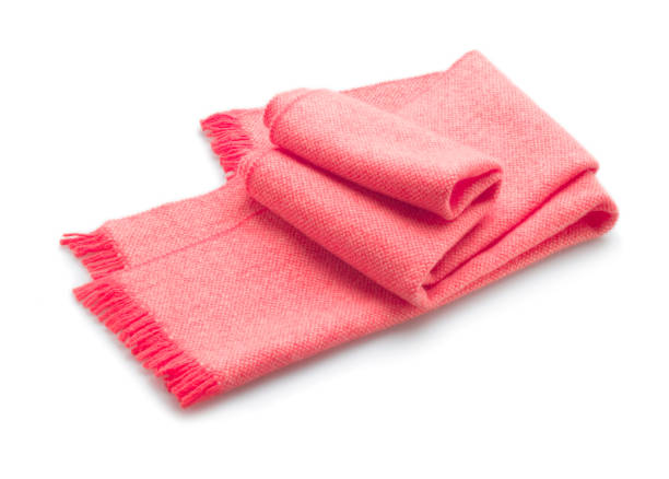 istock soft pink cashmere wool scarf folded and placed on a white background 1388959231