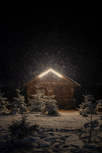 istock Amazing winter scene in the mountains 1388961079