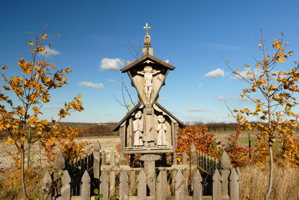 istock A roadside shrine in autumn scenery, Poland 1388965505
