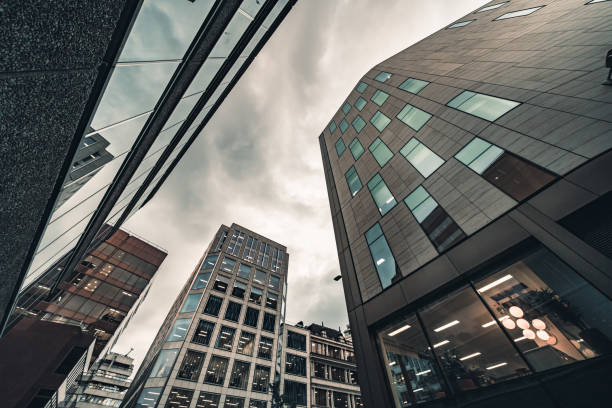 istock Abstract modern Business buildings in London's Financial District 1388968676