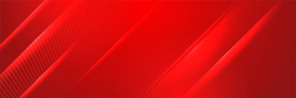 企業のネオンスタイルの赤いワイドバナーデザインの背景。ダークレッドのテクノロジーの幾何学的背景を持つ抽象的な3dバナーデザイン。ベクターイラストレーション - greeting red ribbon bow点のイラスト素材／クリップアート素材／マンガ素材／アイコン素材
