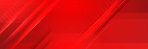istock Digital networking red wide banner design background. Abstract 3d banner design with dark red technology geometric background. Vector illustration 1388970376