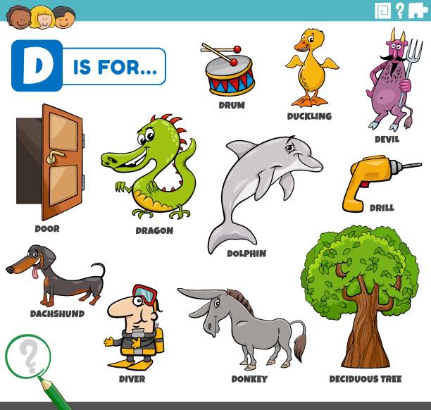 239 Animals Alphabet D Is For Dogs Illustrations & Clip Art - iStock