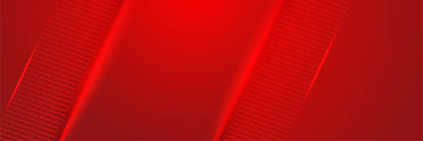 istock Corporate neon style red wide banner design background. Abstract 3d banner design with dark red technology geometric background. Vector illustration 1388975091