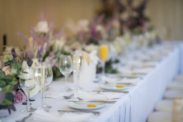 istock Flower table decorations for holidays and wedding reception 1388983292