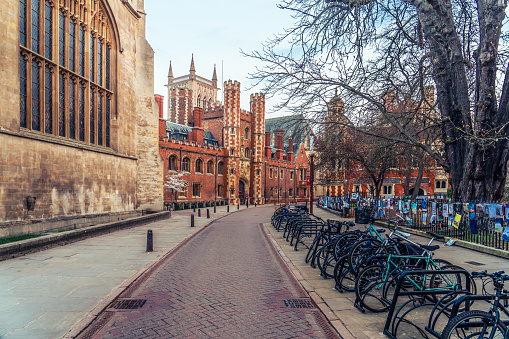 Street scene of Cambridge, UK