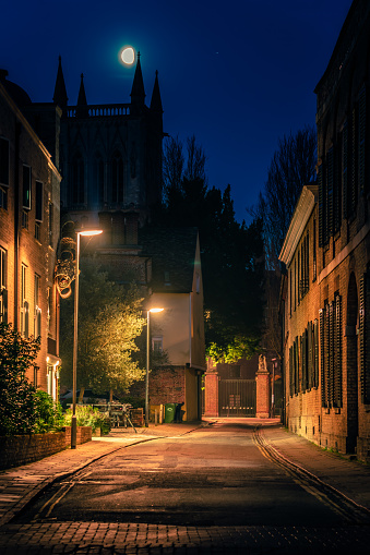 Night scene of Cambridge, UK