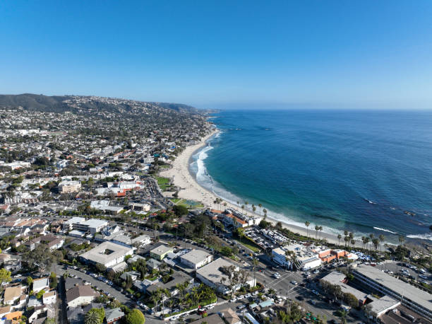Aerial view of Laguna Beach coastline, California Coastline, USA Aerial view of Laguna Beach coastline, Southern California Coastline, USA laguna niguel stock pictures, royalty-free photos & images