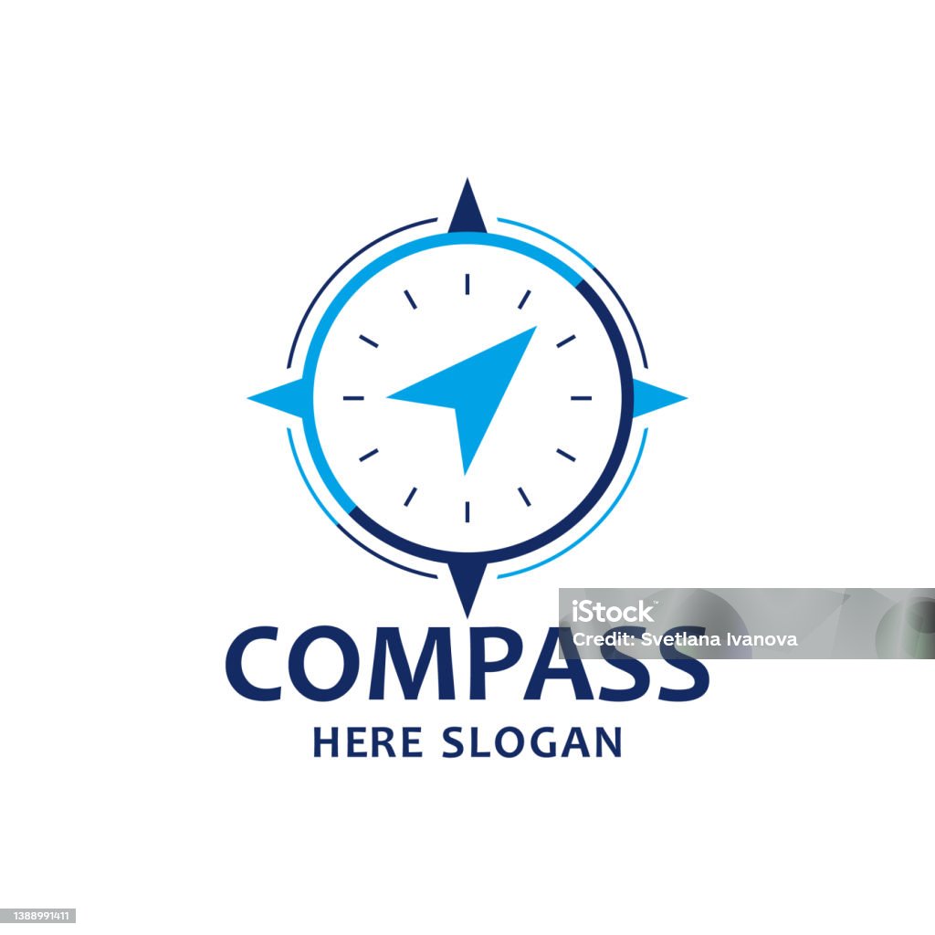 Compass Design Abstract Compass Design Template Vector Illustration Stock Illustration ...