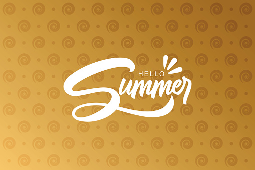 Lettering composition of Summer Vacation on abstract background stock illustration
