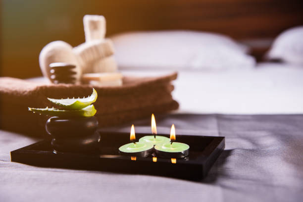 istock SPA massage bed at luxury hotel 1388994129