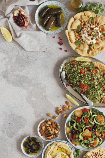 istock Traditional Lebanese dishes assortment. 1388995341