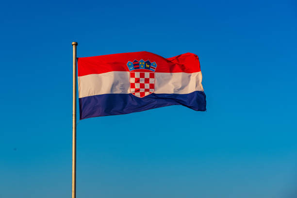 istock Croatia national flag 1389003338