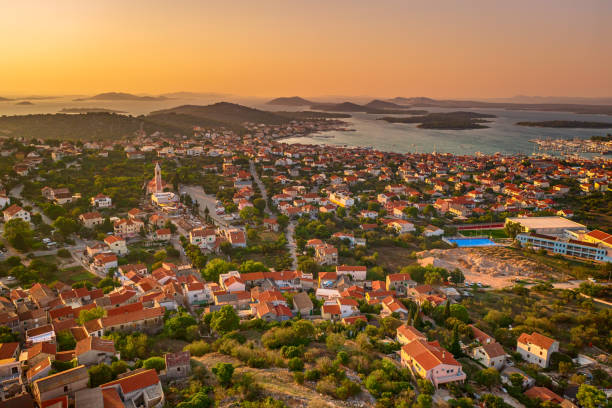 istock Top view of the Zadar, Croatia. 1389003343