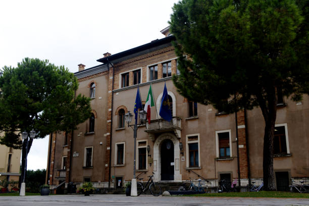 istock Grado town hall - municipality in Grado, Italy 1389005203