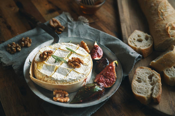 Baked Camembert Cheese with Fresh Figs