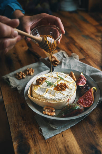 istock Baked Camembert Cheese with Fresh Figs 1389005293