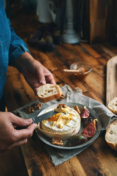 istock Baked Camembert Cheese with Fresh Figs 1389005308
