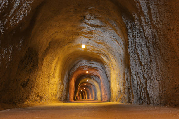 istock Tunnel cave with illumination in Montenegro 1389008247