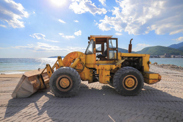 istock Heavy bulldozer working at the construction site 1389008798