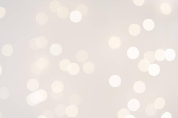 Abstract gentle white round bokeh