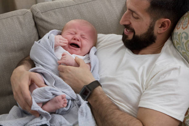 istock Father sharing time with new born baby 1389016168