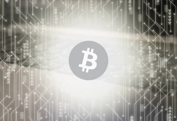 istock High tech glowing circuit board with bitcoin logo background 1389024033