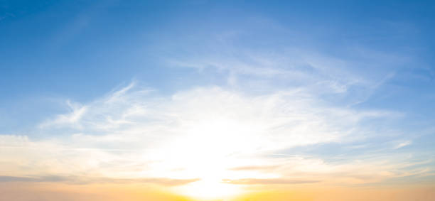 istock dramatic sunset on blue cloudy sky, natural evening sky background 1389026009