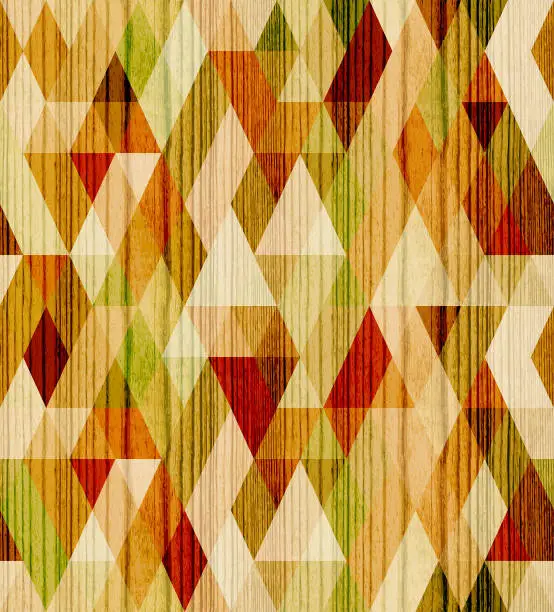 Vector illustration of seamless  abstract  wood  textured  pattern
