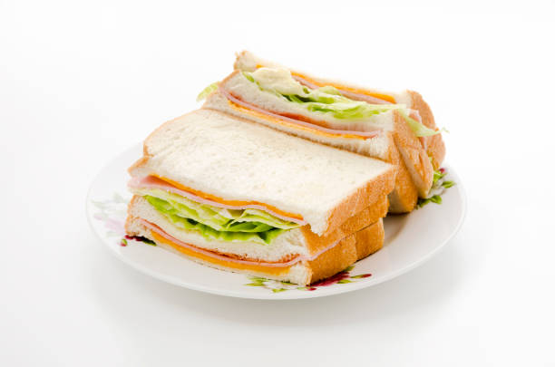 istock Healthy ham sandwich with cheese and lettuce 1389032018