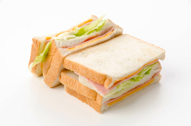 istock Healthy ham sandwich with cheese and lettuce 1389032020