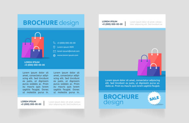 istock Luxury fashion brand sales blank brochure design 1389036829