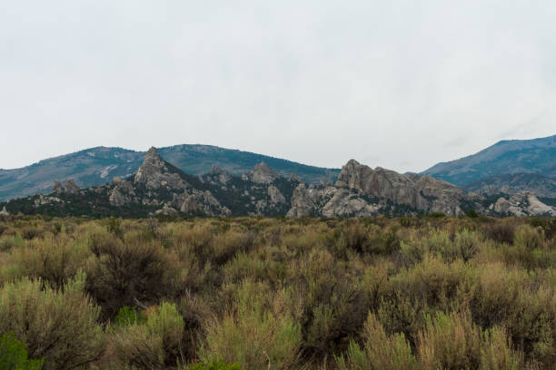 city of rocks national reserve, idaho - idaho rock climbing city of rocks mountain imagens e fotografias de stock