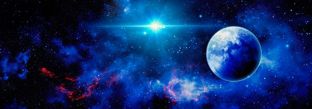 istock Cosmic background with nebulae and stars in the Universe 1389049367