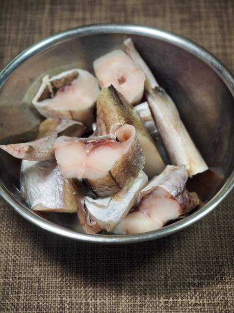 istock frozen pollack, Seafood, food ingredients, fish 1389064245