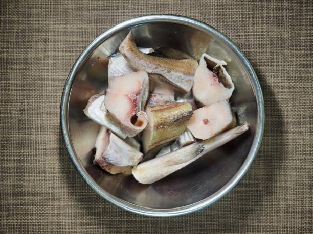 istock frozen pollack, Seafood, food ingredients, fish 1389064246