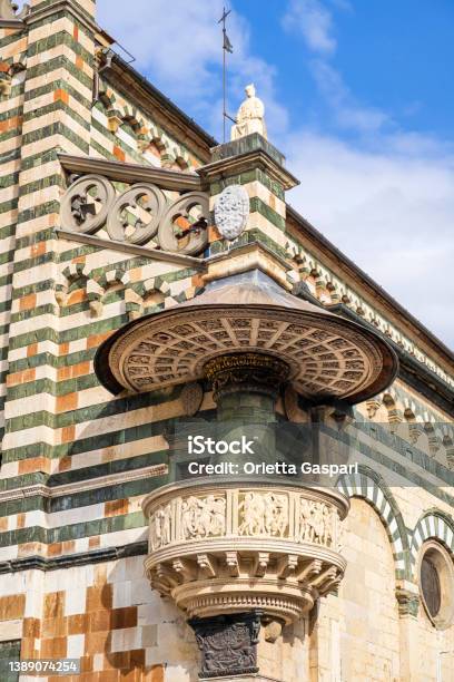 Pulpit Of The Cathedral Of Prato Tuscany Stock Photo - Download Image Now - Architectural Feature, Architecture, Art