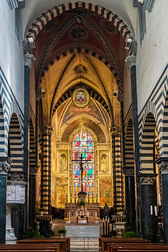 Interior of the Cathedral of Santo Stefano in Prato