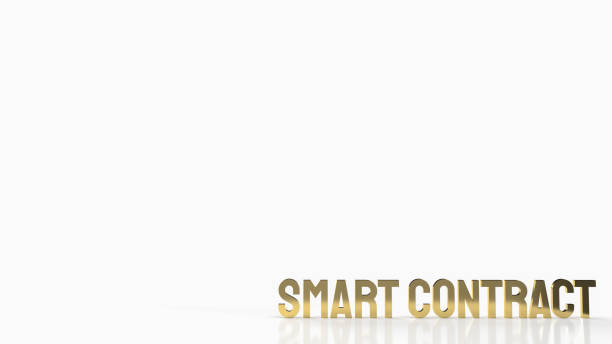istock The gold smart contract on white background for business concept 3d rendering 1389076946