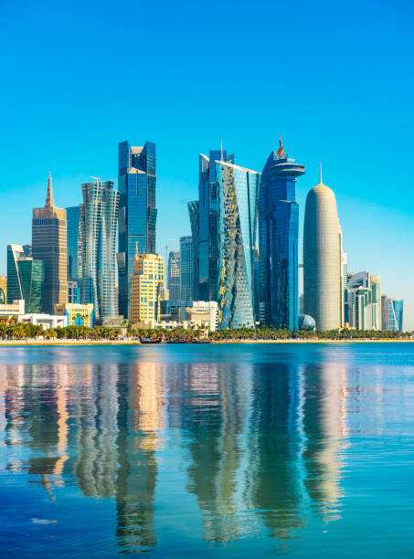 istock The Downtown Doha City Corniche Skyline, Qatar 1389078103