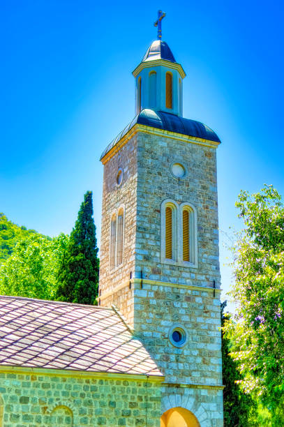 istock Old church bell tower. 1389079461