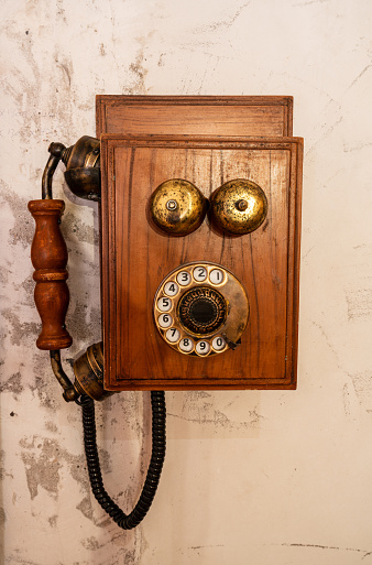 Vintage telephone.Antique Telephone.