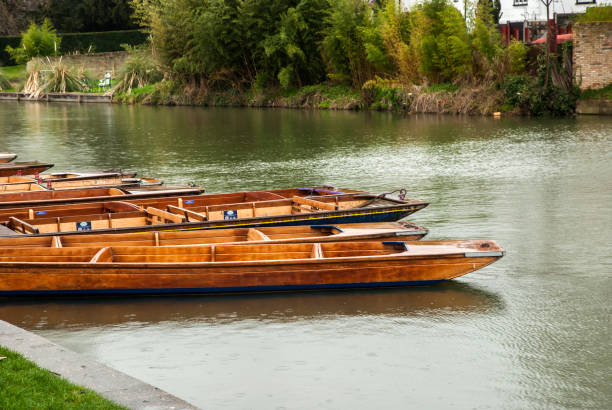 istock Punt boats on river Cam 1389081003